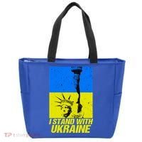 Support Ukraine I Stand With Ukraine Ukrainian Flag Tote Bag thumb 0