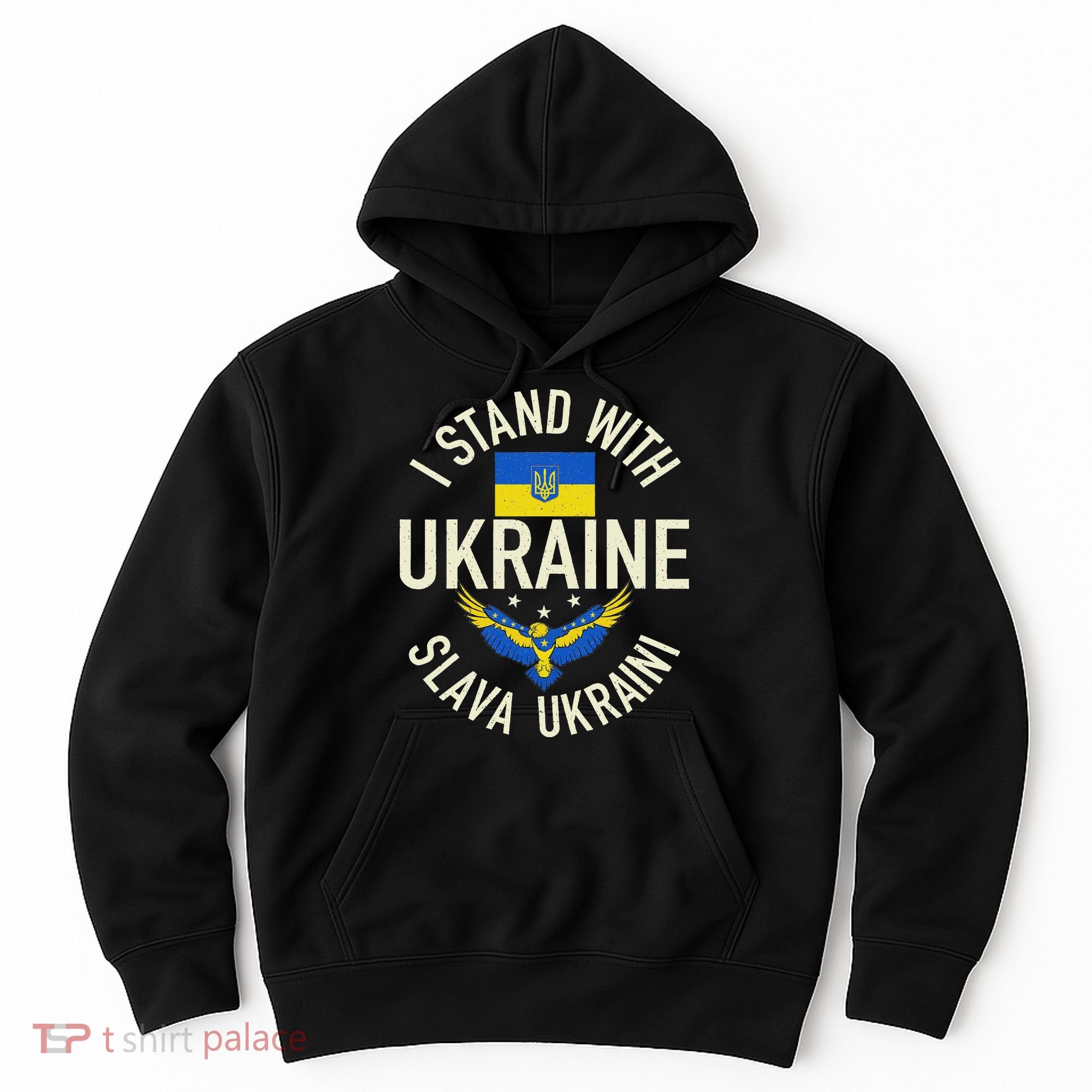 Support Ukraine I Stand With Ukraine Ukrainian Flag Patriot Hoodie