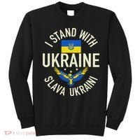 Support Ukraine I Stand With Ukraine Ukrainian Flag Patriot Sweatshirt thumb 0