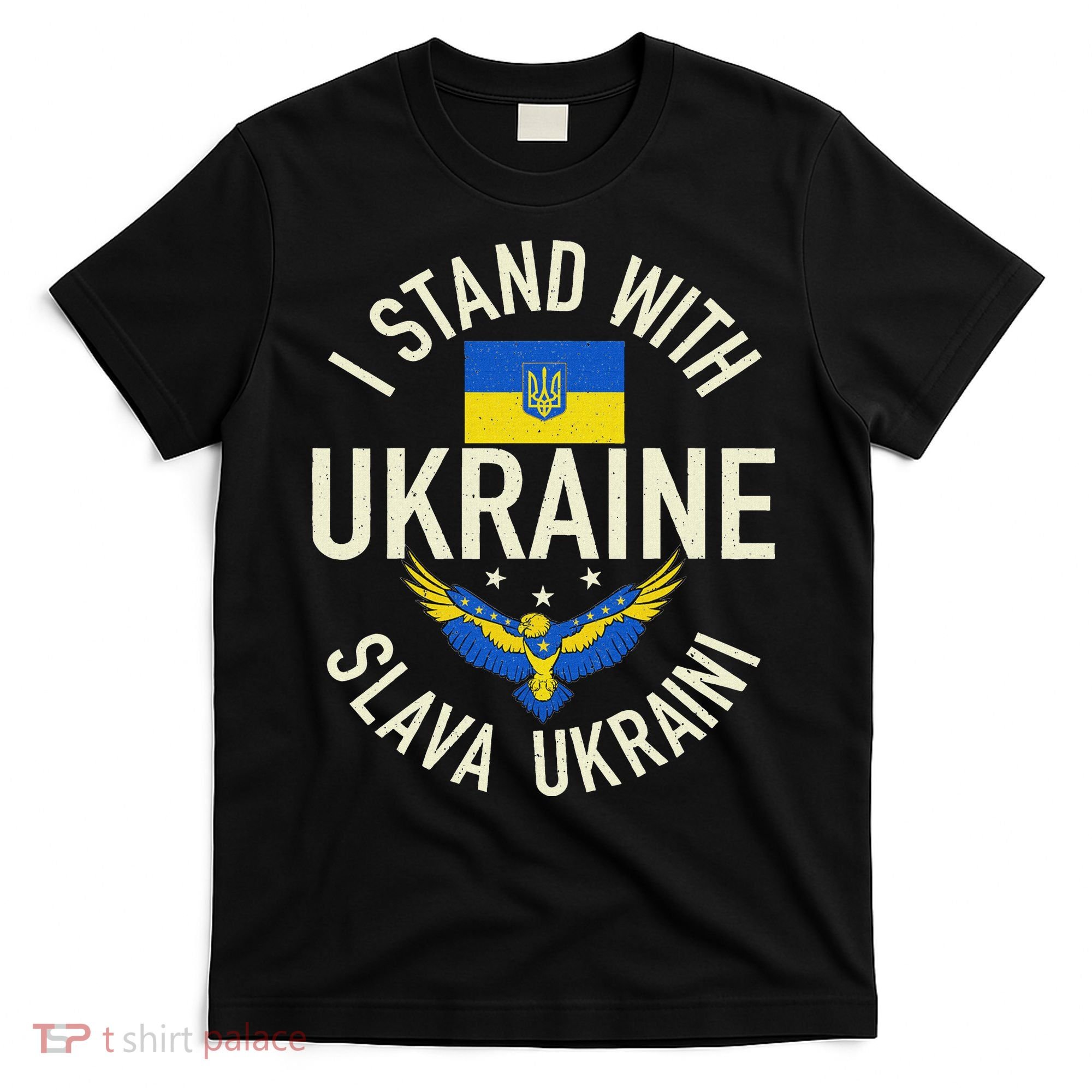 Support Ukraine I Stand With Ukraine Ukrainian Flag Patriot T-Shirt