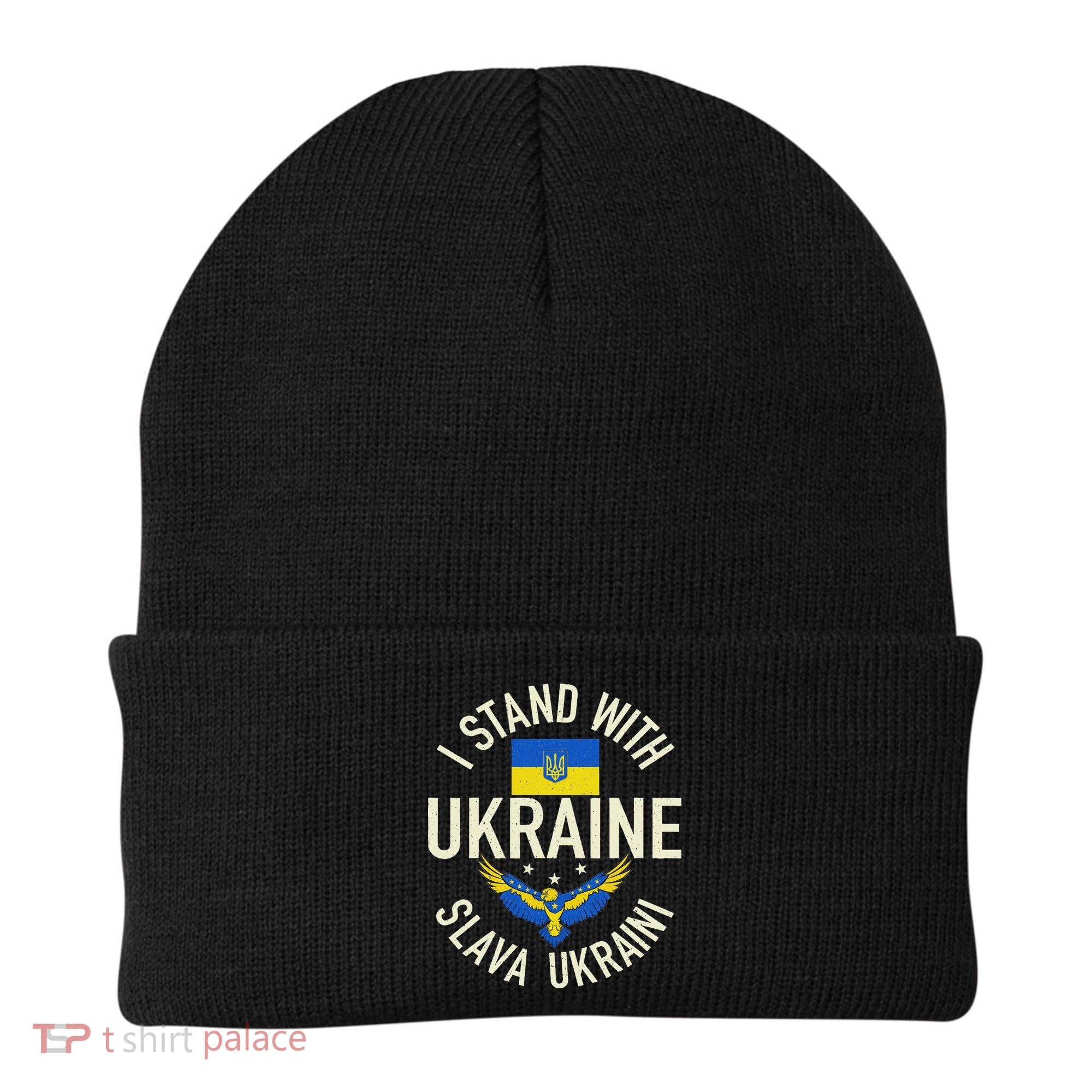 Support Ukraine I Stand With Ukraine Ukrainian Flag Patriot Beanie
