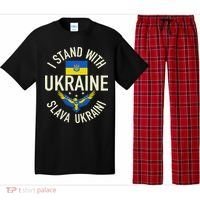 Support Ukraine I Stand With Ukraine Ukrainian Flag Patriot Pajama Set thumb 0