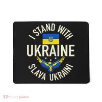 Support Ukraine I Stand With Ukraine Ukrainian Flag Patriot Mousepad thumb 0
