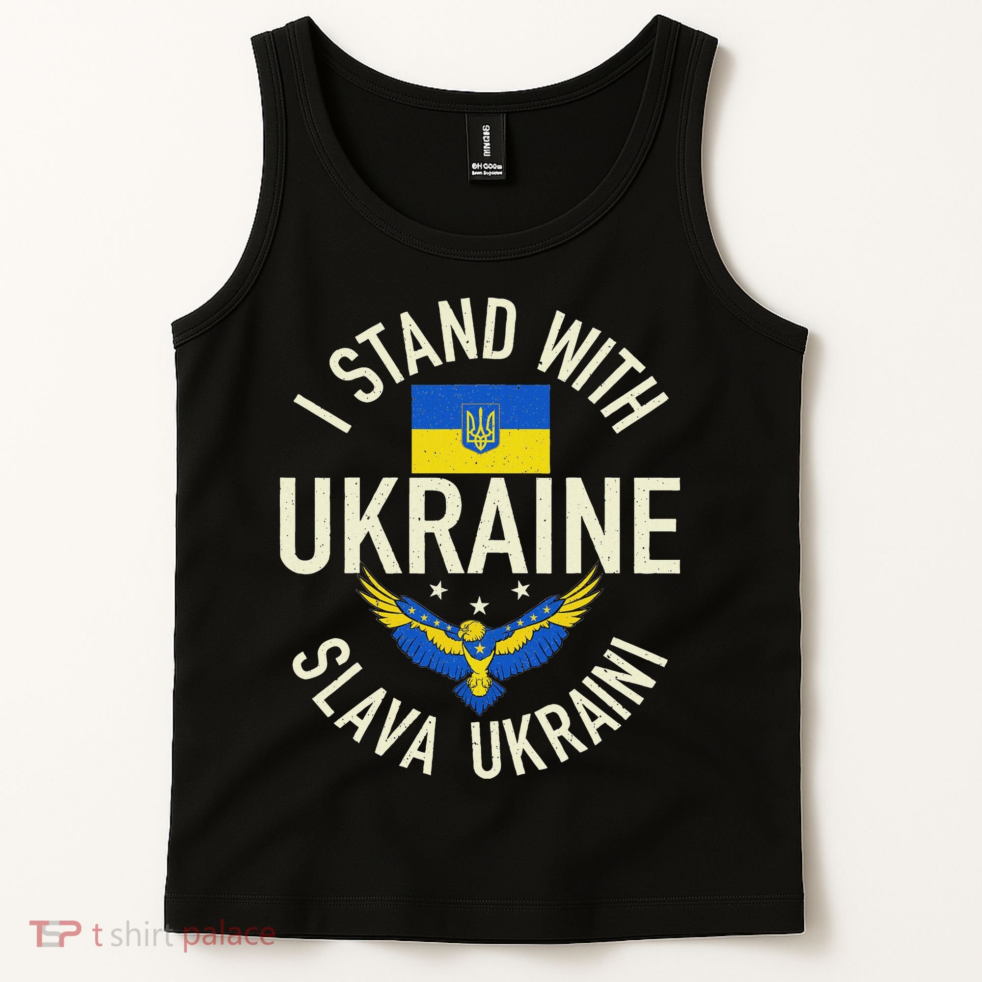 Support Ukraine I Stand With Ukraine Ukrainian Flag Patriot Tank Top
