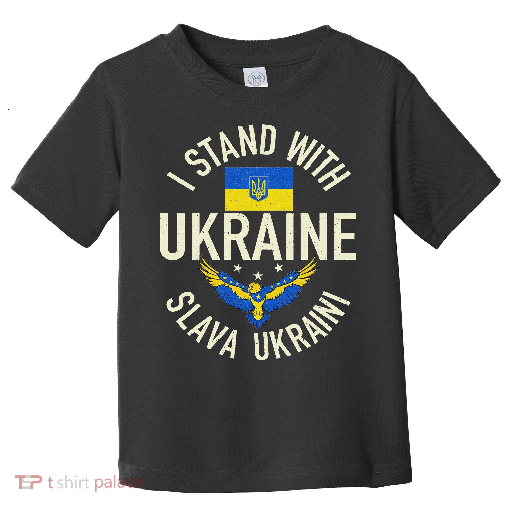 Support Ukraine I Stand With Ukraine Ukrainian Flag Patriot Toddler T-Shirt