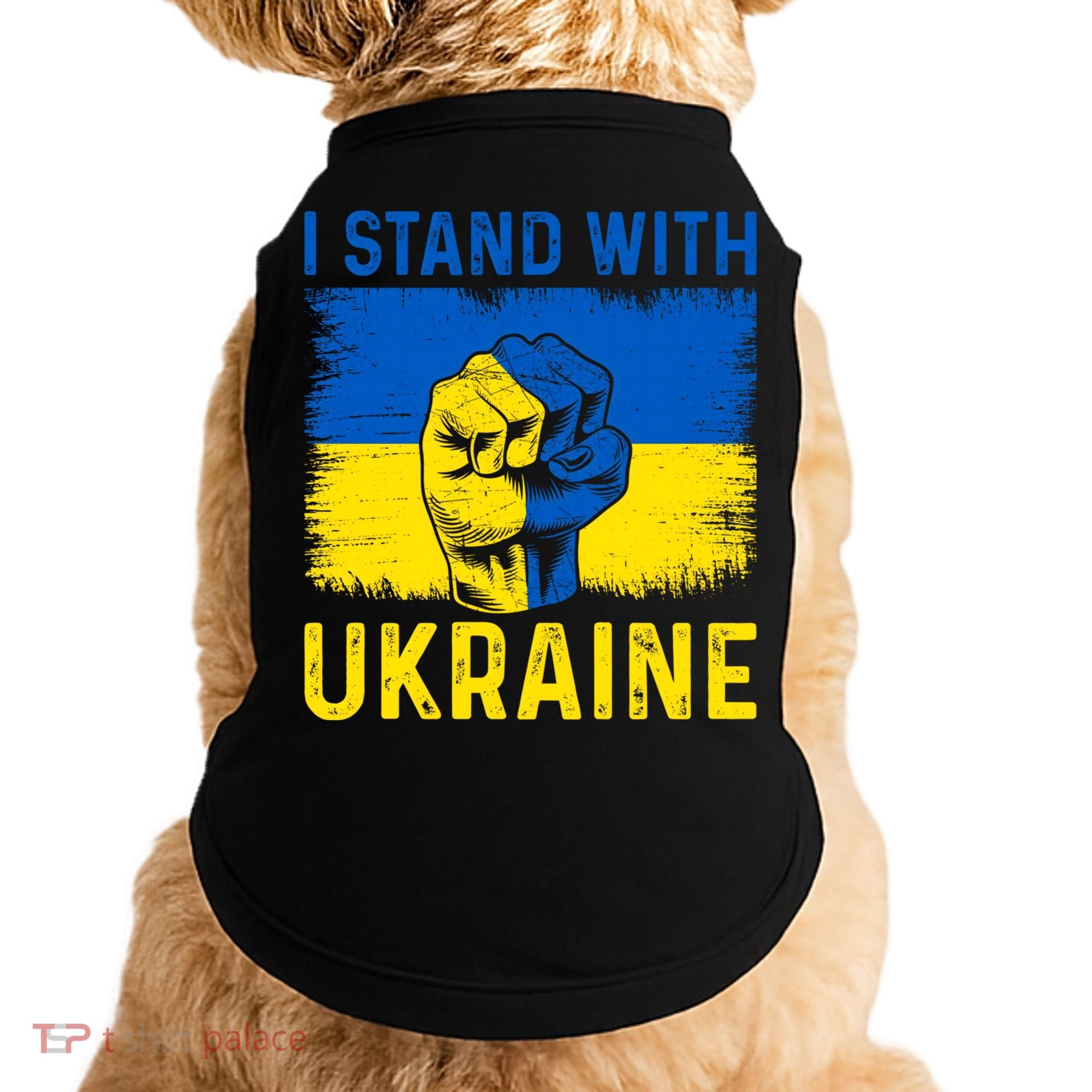 Support Ukraine I Stand With Ukraine Ukrainian Flag Gift Doggie Tank