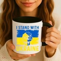Support Ukraine I Stand With Ukraine Ukrainian Flag Gift Coffee Mug thumb 3