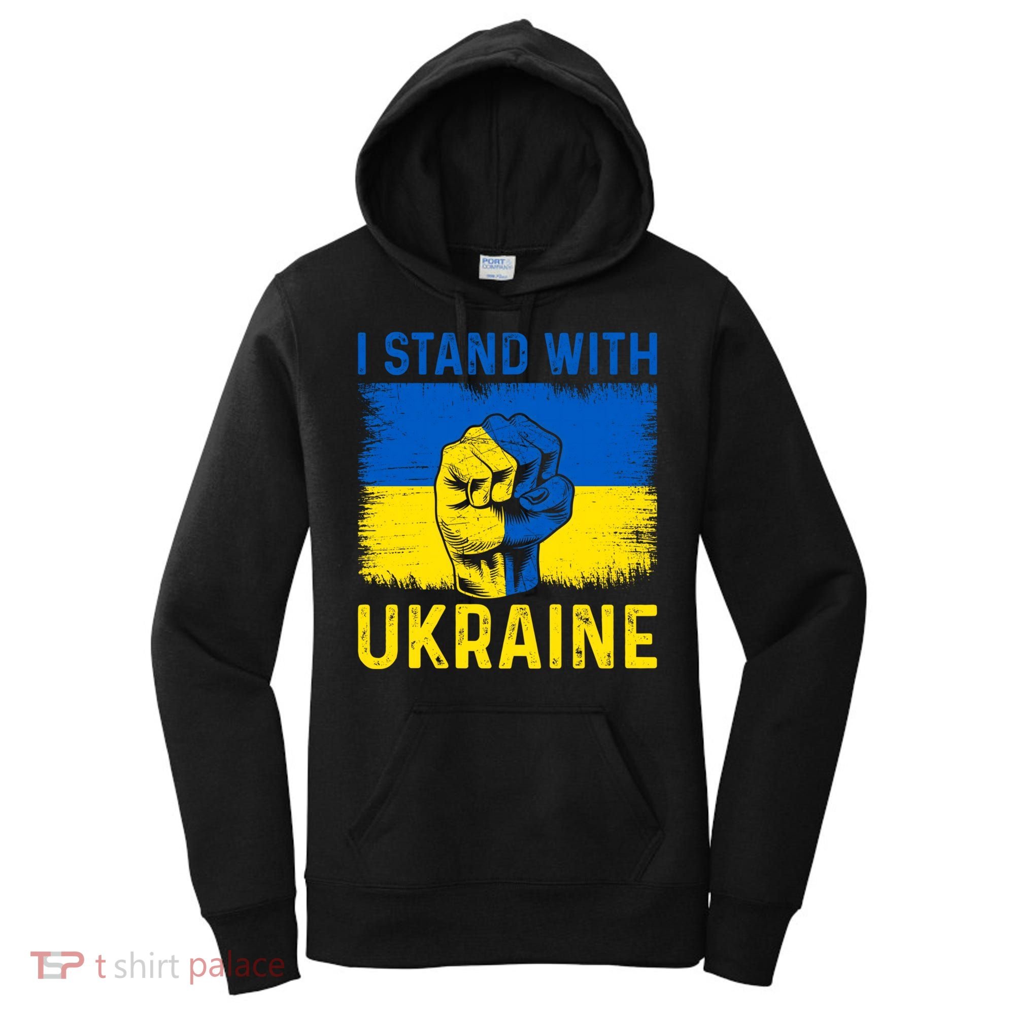 Support Ukraine I Stand With Ukraine Ukrainian Flag Gift Women's Hoodie