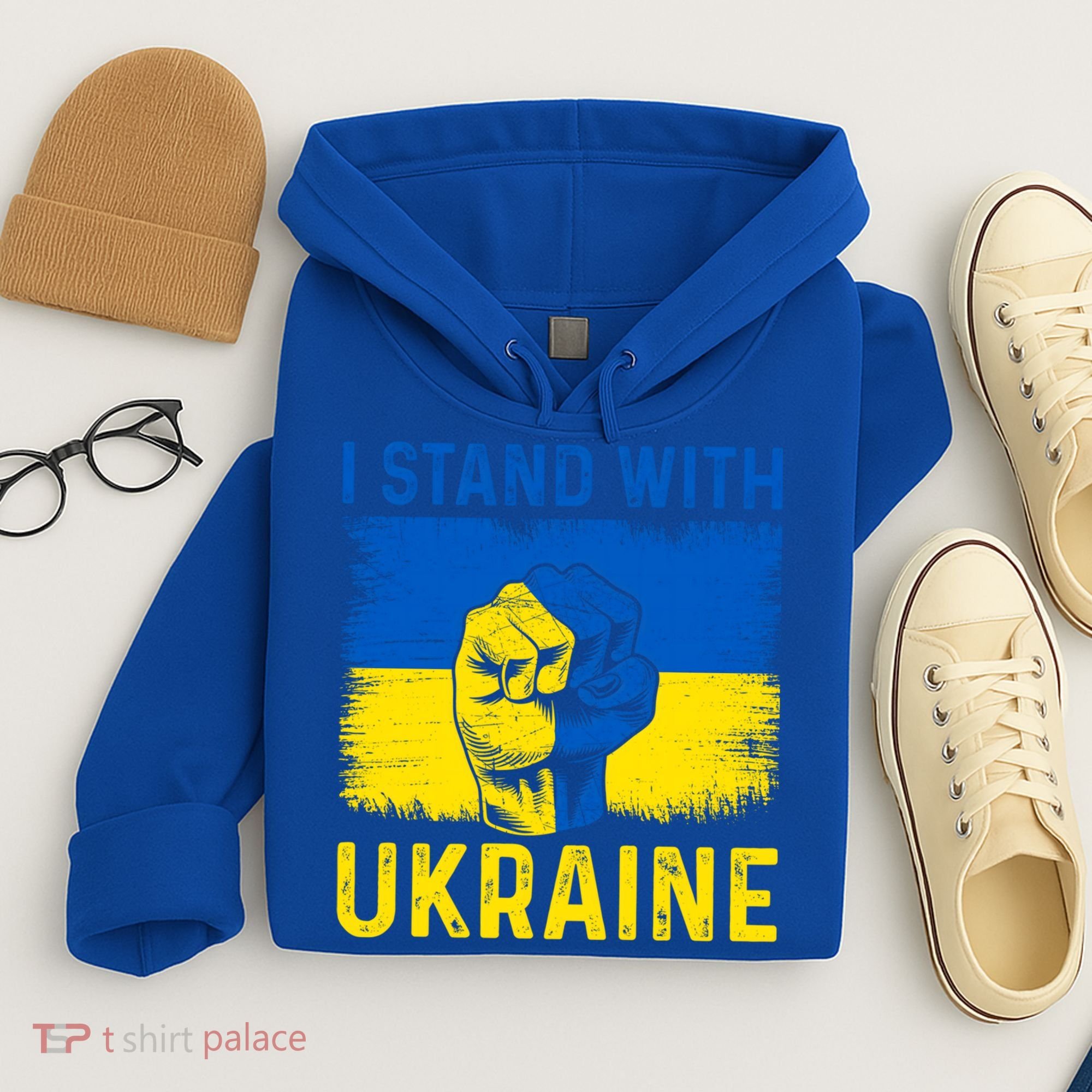 Support Ukraine I Stand With Ukraine Ukrainian Flag Gift Hoodie