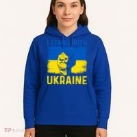 Support Ukraine I Stand With Ukraine Ukrainian Flag Gift Hoodie thumb 5