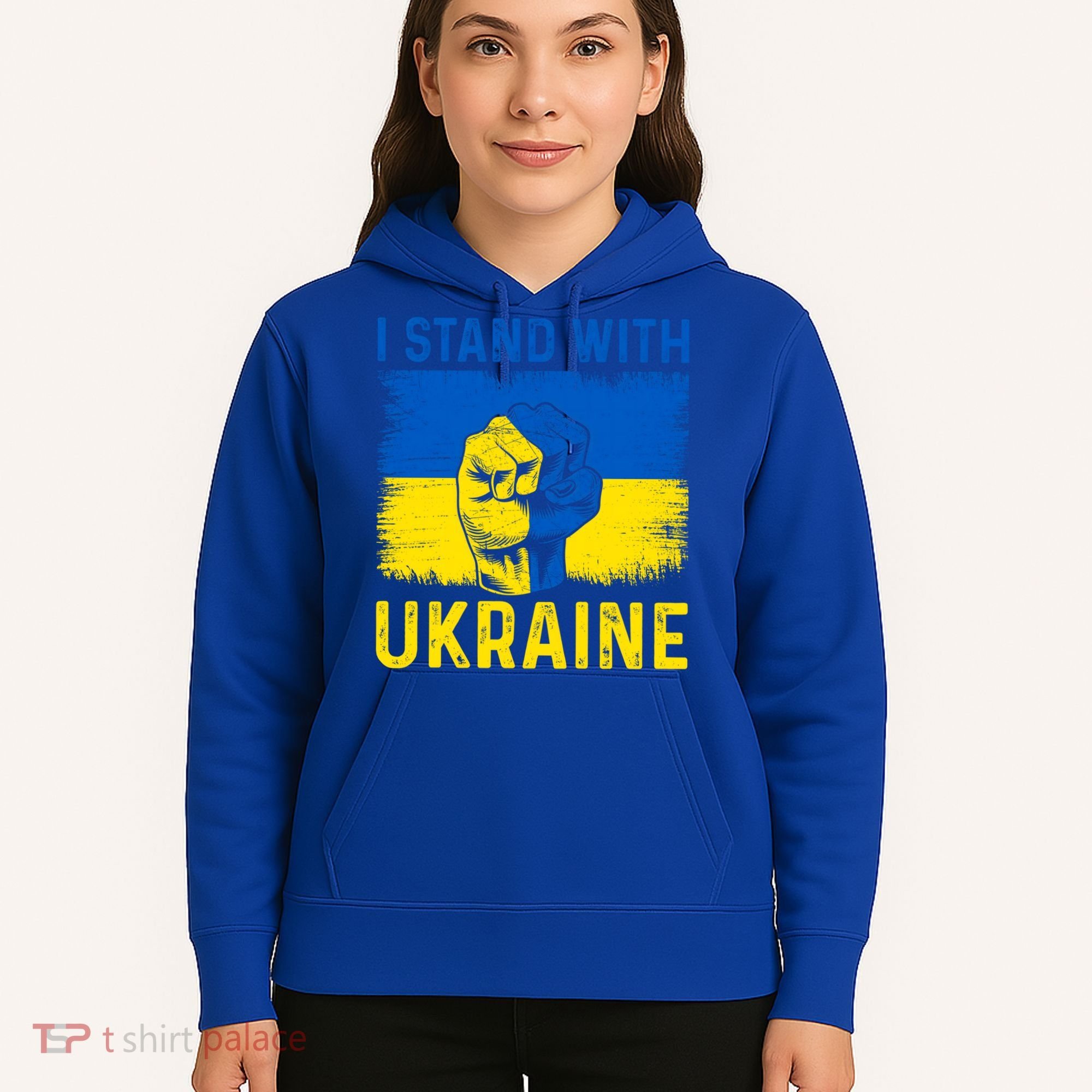 Support Ukraine I Stand With Ukraine Ukrainian Flag Gift Hoodie