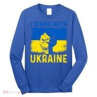 Support Ukraine I Stand With Ukraine Ukrainian Flag Gift Long Sleeve Shirt thumb 0