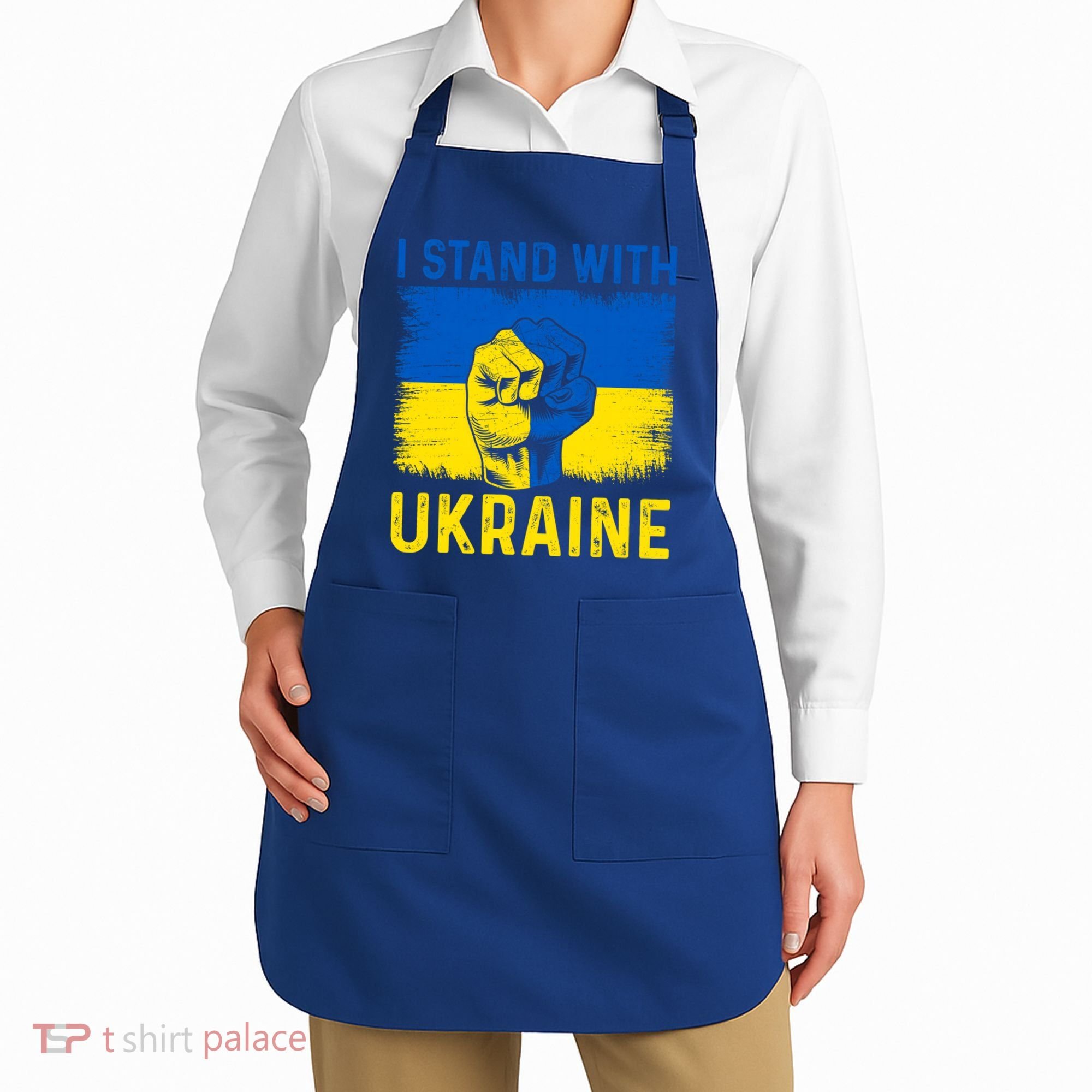 Support Ukraine I Stand With Ukraine Ukrainian Flag Gift Apron