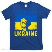 Support Ukraine I Stand With Ukraine Ukrainian Flag Gift T-Shirt thumb 0