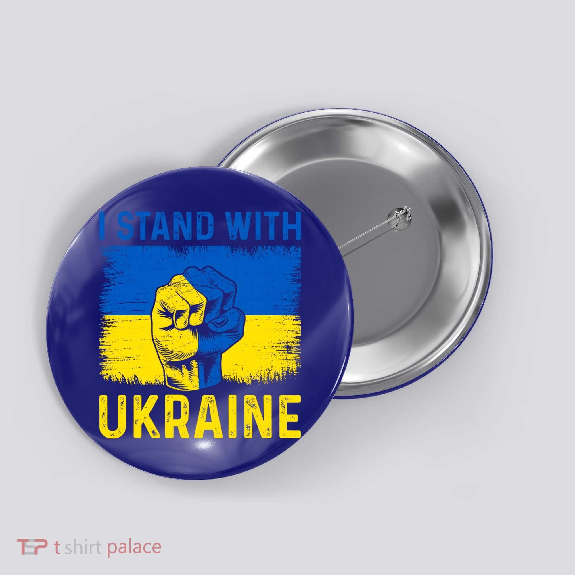 Support Ukraine I Stand With Ukraine Ukrainian Flag Gift Button