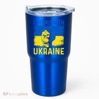 Support Ukraine I Stand With Ukraine Ukrainian Flag Gift Tumbler thumb 0