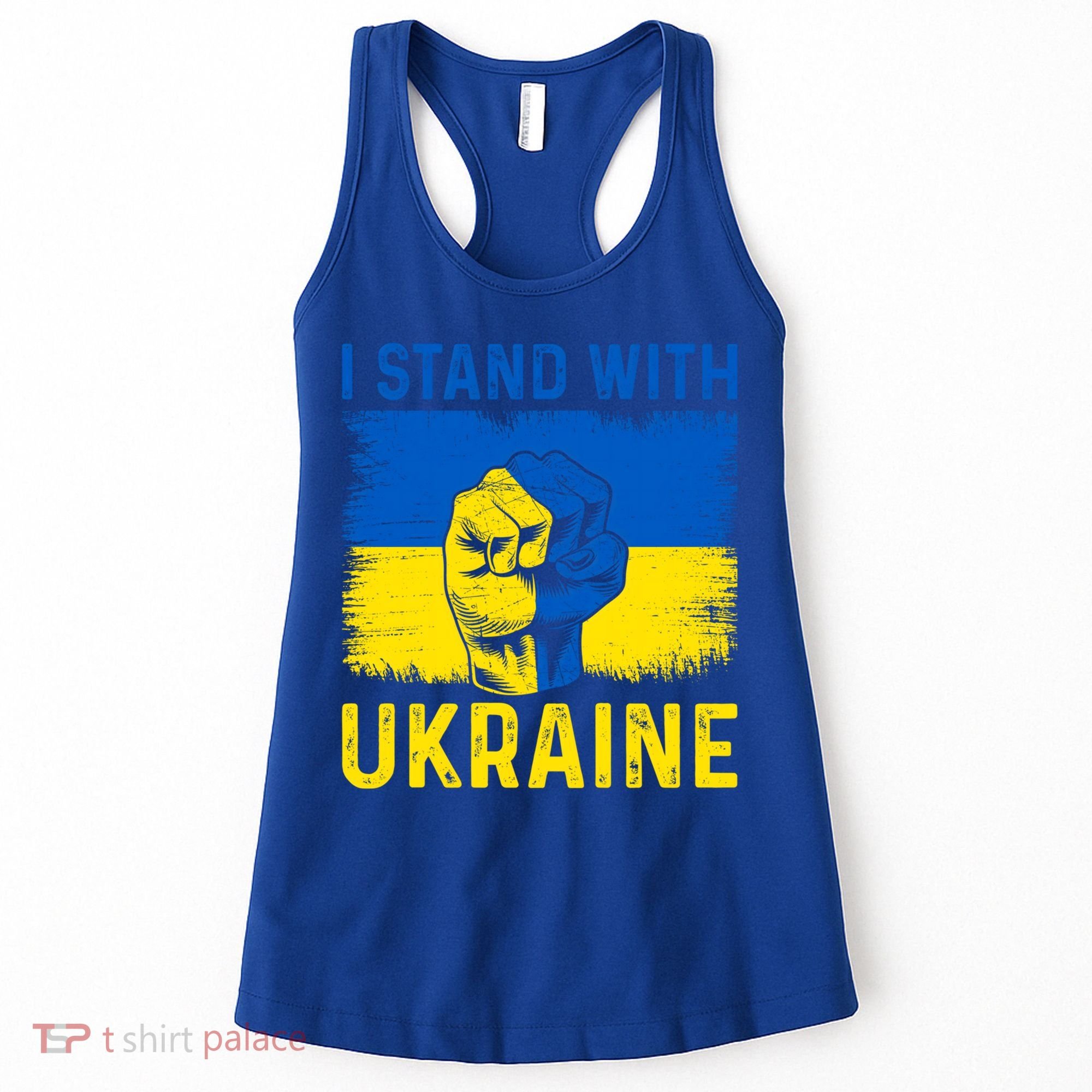 Support Ukraine I Stand With Ukraine Ukrainian Flag Gift Women's Tank Top