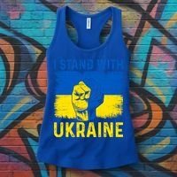 Support Ukraine I Stand With Ukraine Ukrainian Flag Gift Women's Tank Top thumb 3