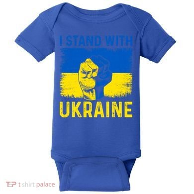 Support Ukraine I Stand With Ukraine Ukrainian Flag Gift Baby Bodysuit