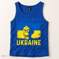 Support Ukraine I Stand With Ukraine Ukrainian Flag Gift Tank Top thumb 2