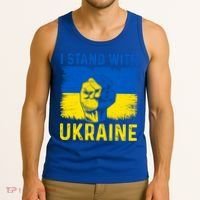 Support Ukraine I Stand With Ukraine Ukrainian Flag Gift Tank Top thumb 3