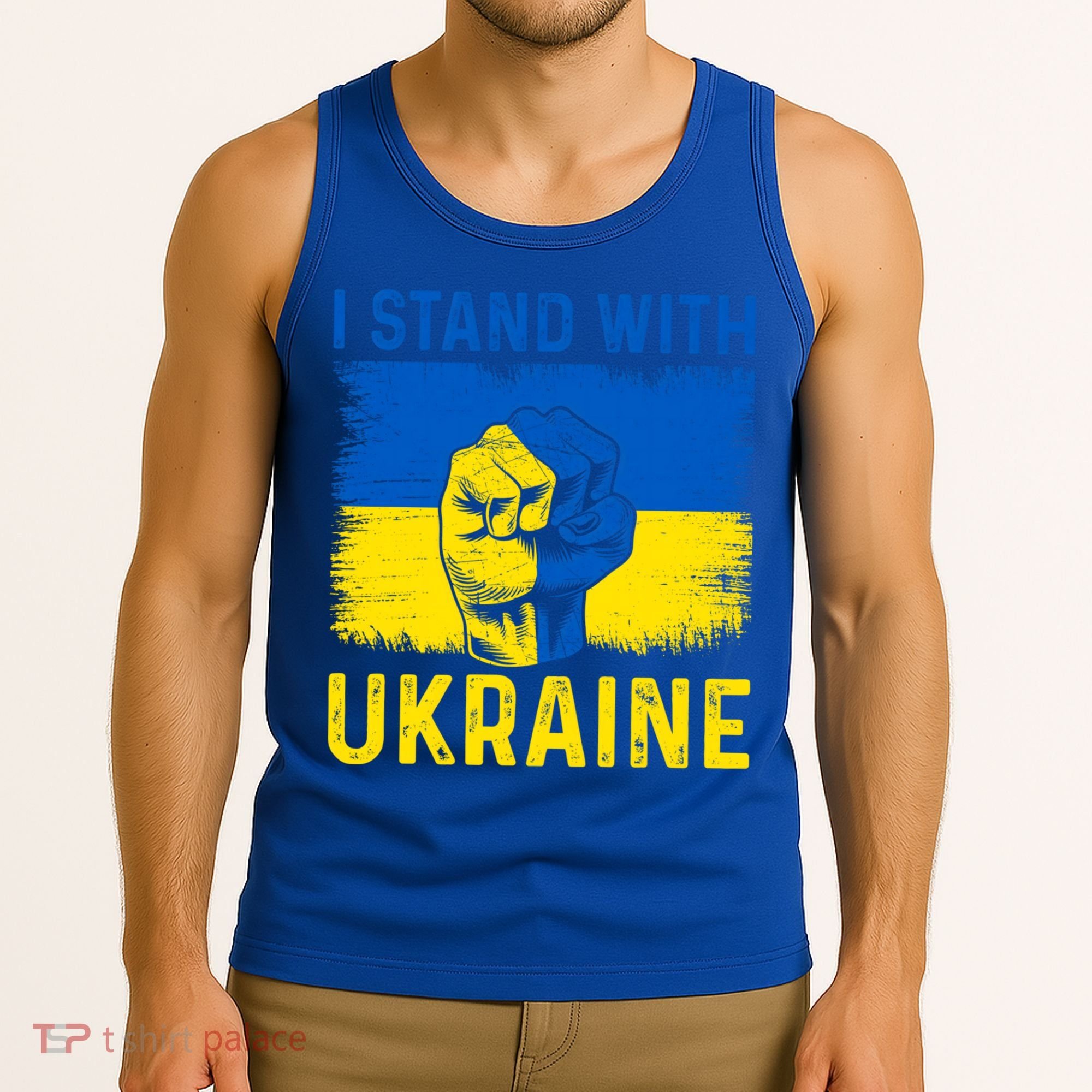 Support Ukraine I Stand With Ukraine Ukrainian Flag Gift Tank Top