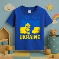 Support Ukraine I Stand With Ukraine Ukrainian Flag Gift Toddler T-Shirt thumb 3