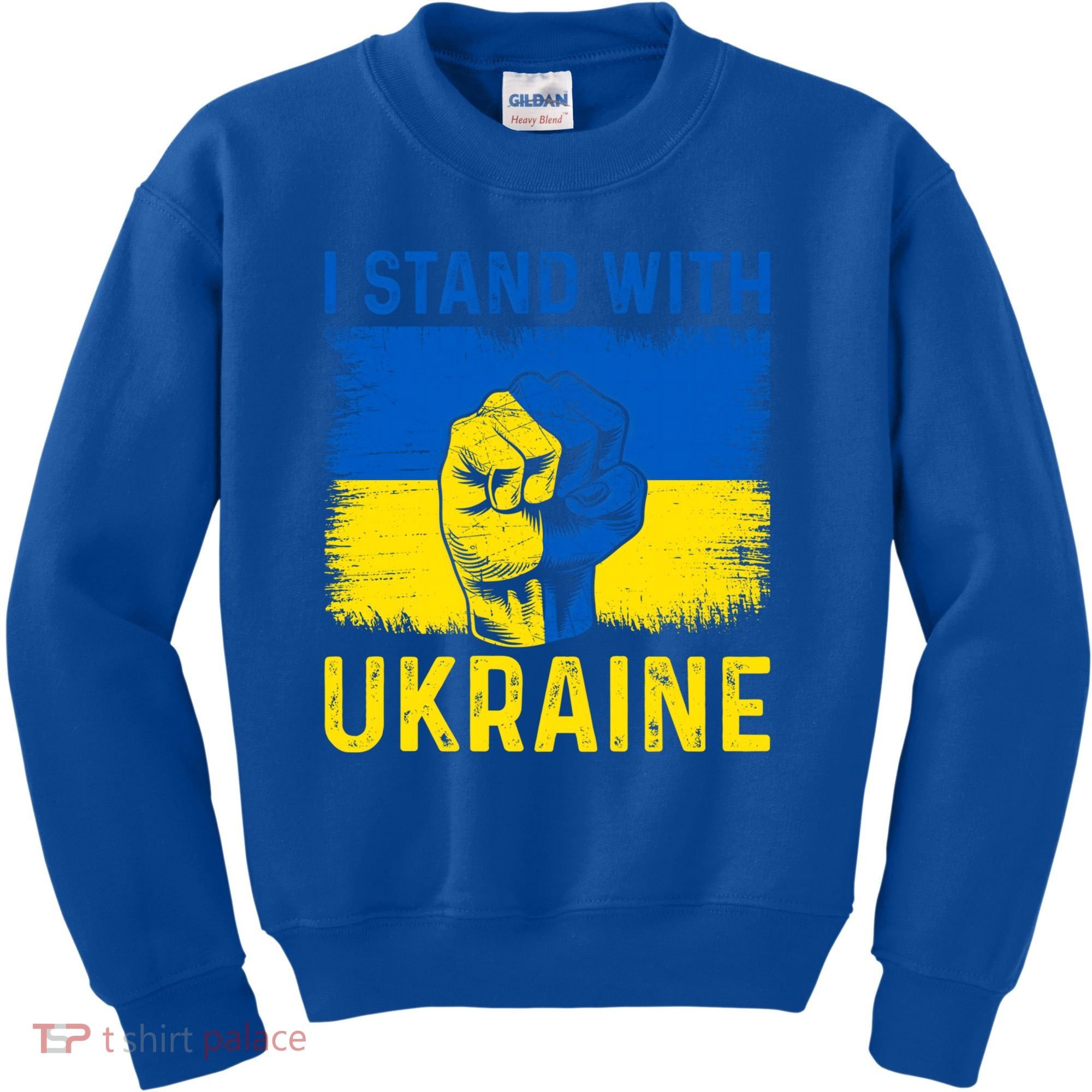 Support Ukraine I Stand With Ukraine Ukrainian Flag Gift Kids Sweatshirt