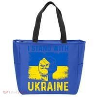 Support Ukraine I Stand With Ukraine Ukrainian Flag Gift Tote Bag thumb 0