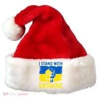 Support Ukraine I Stand With Ukraine Ukrainian Flag Gift Santa Hat thumb 0