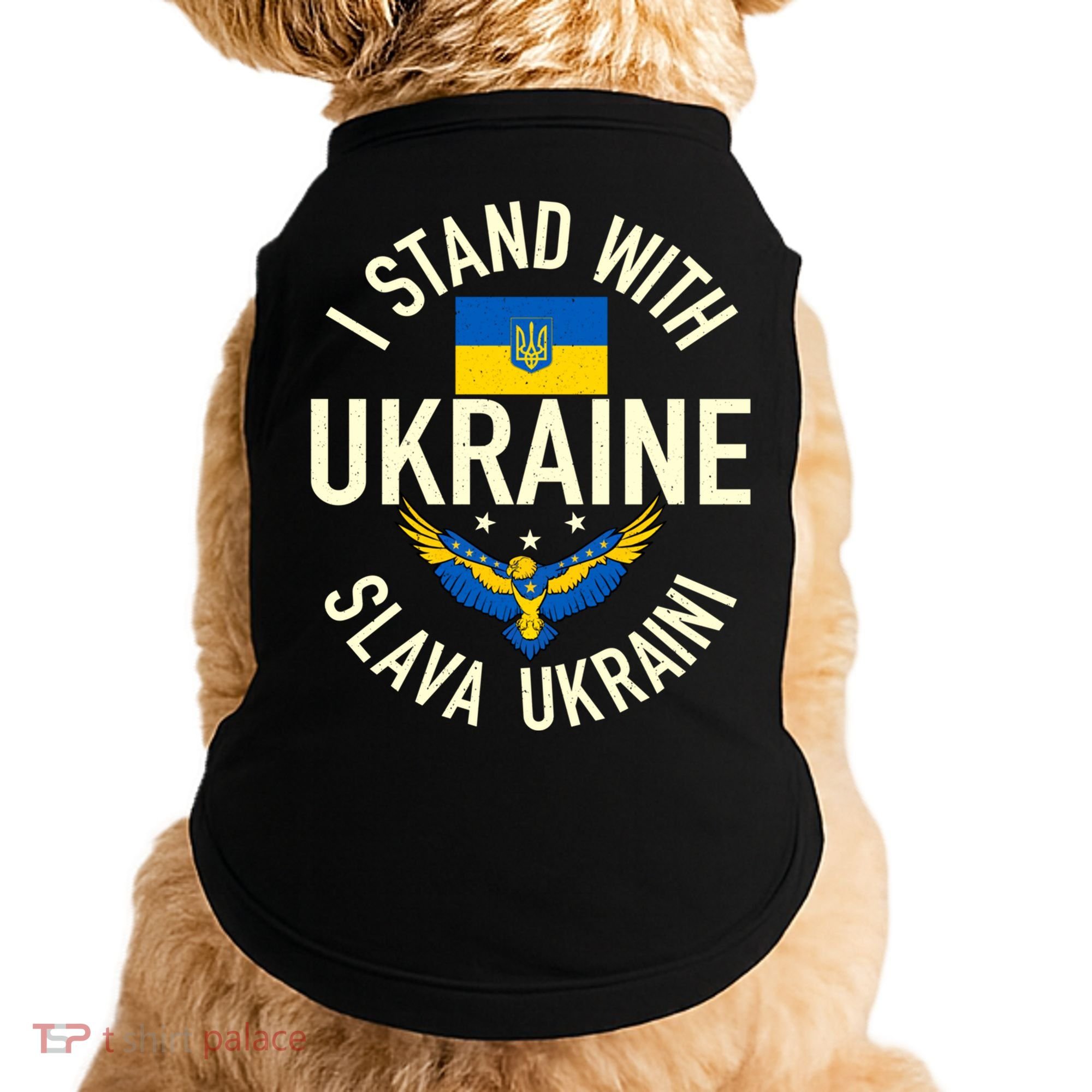 Support Ukraine I Stand With Ukraine Ukrainian Flag Patriot Gift Doggie Tank