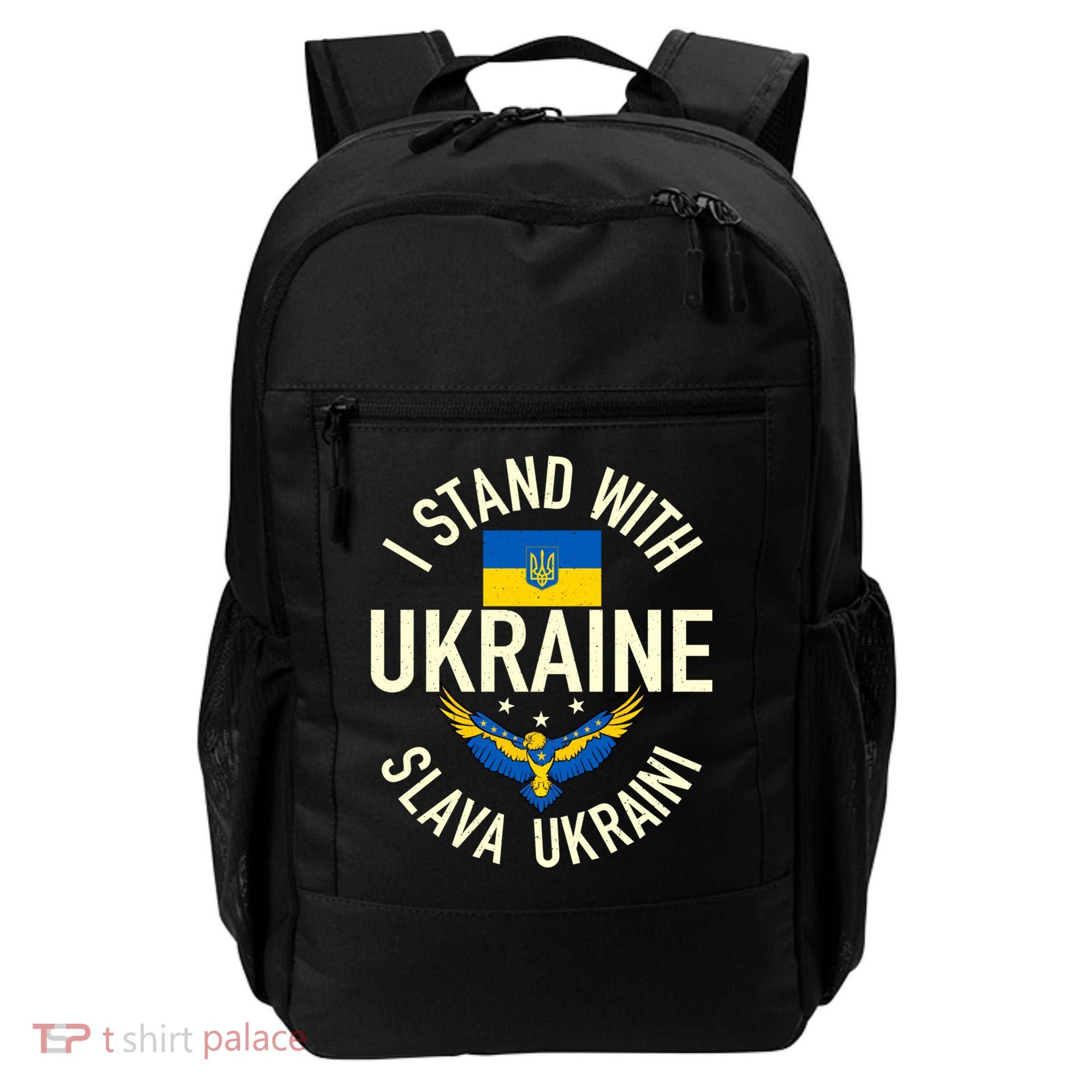 Support Ukraine I Stand With Ukraine Ukrainian Flag Patriot Gift Backpack