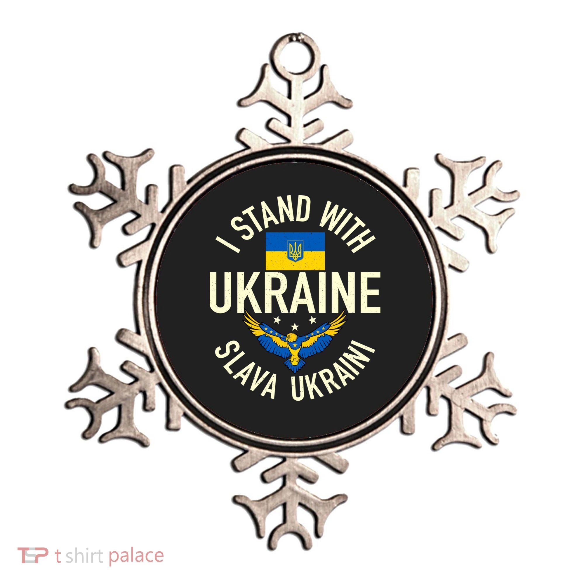 Support Ukraine I Stand With Ukraine Ukrainian Flag Patriot Gift Ornament
