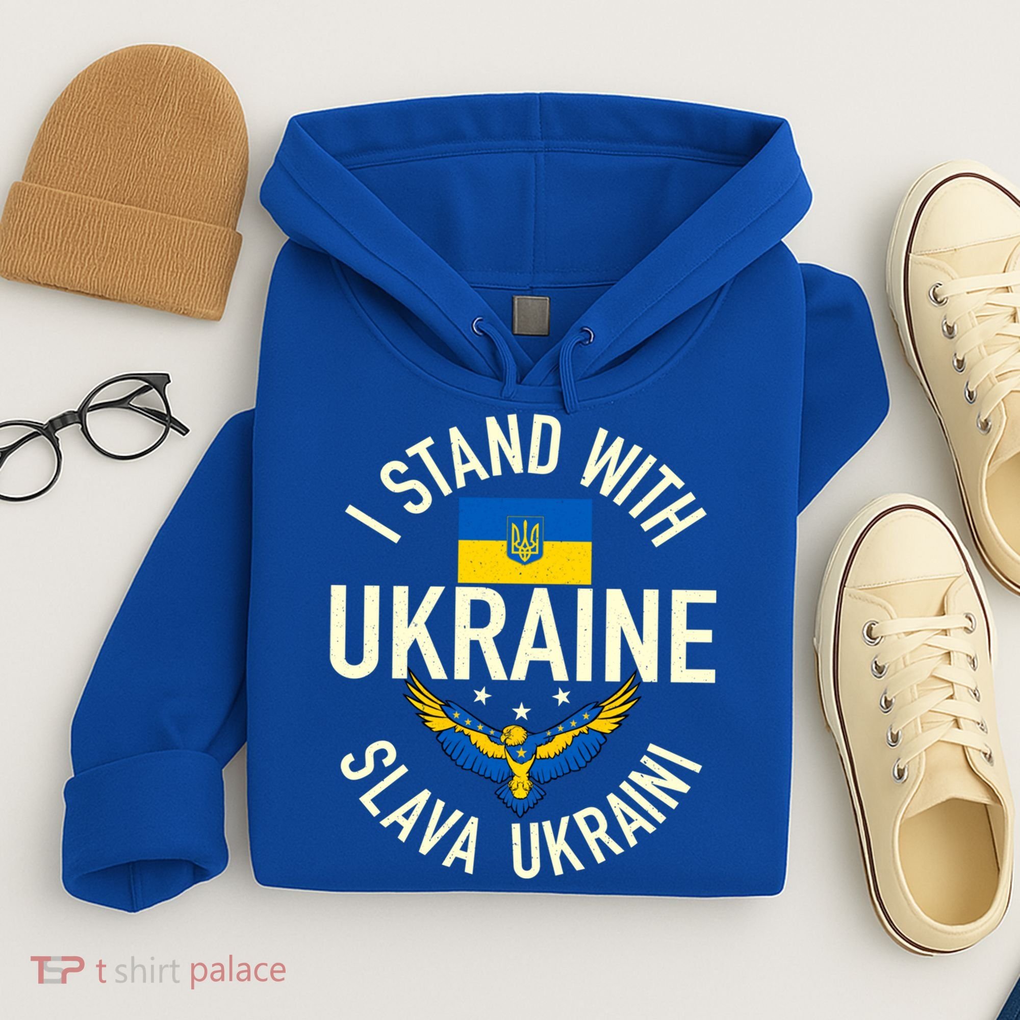 Support Ukraine I Stand With Ukraine Ukrainian Flag Patriot Gift Hoodie
