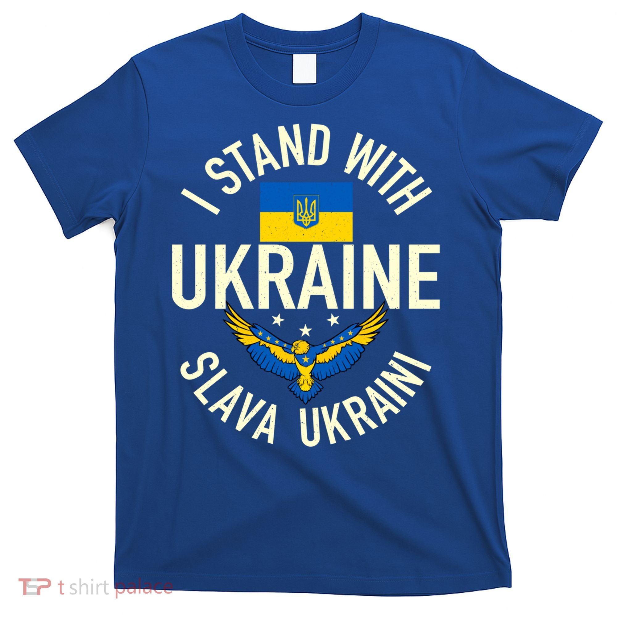 Support Ukraine I Stand With Ukraine Ukrainian Flag Patriot Gift T-Shirt