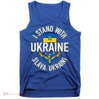 Support Ukraine I Stand With Ukraine Ukrainian Flag Patriot Gift Tank Top thumb 0