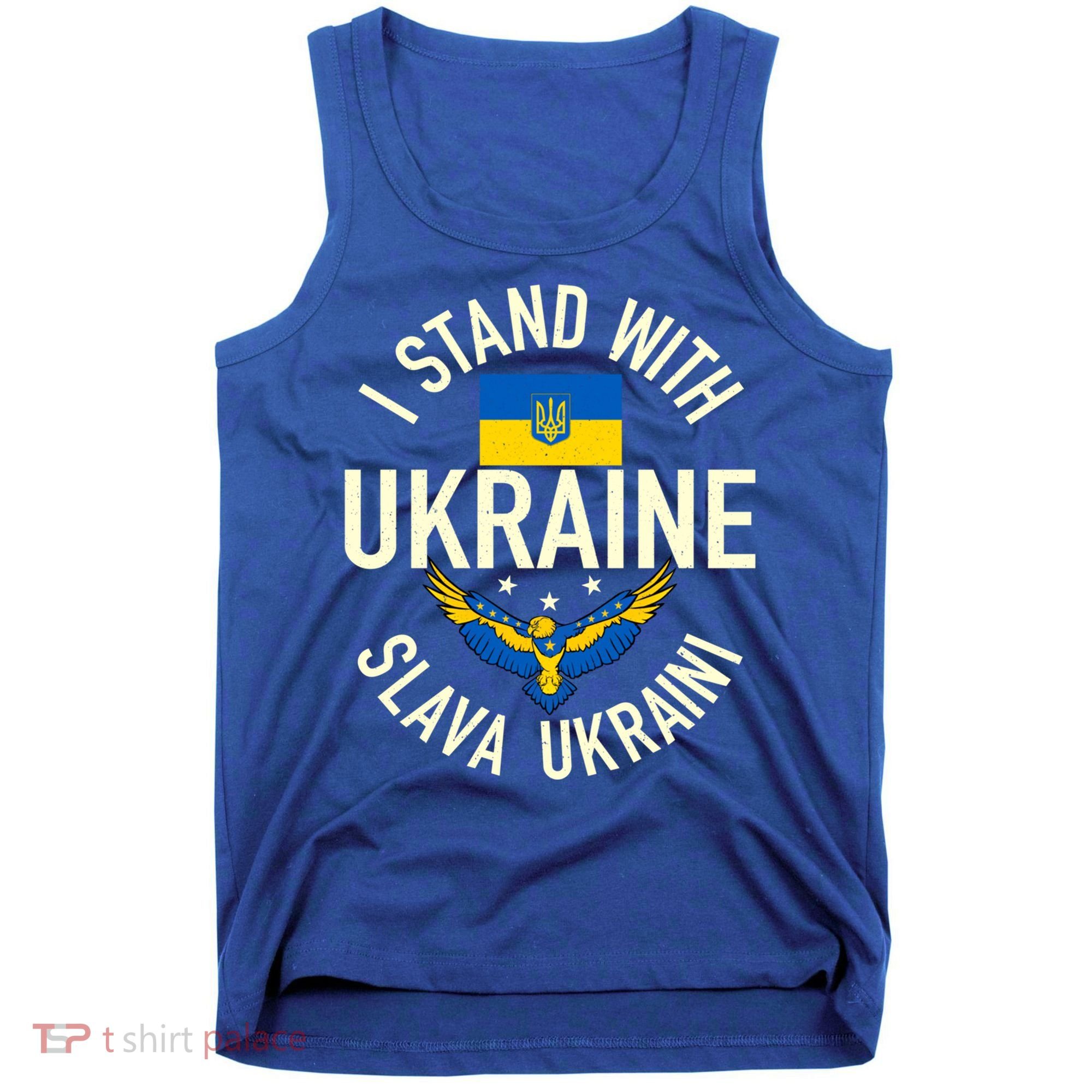 Support Ukraine I Stand With Ukraine Ukrainian Flag Patriot Gift Tank Top