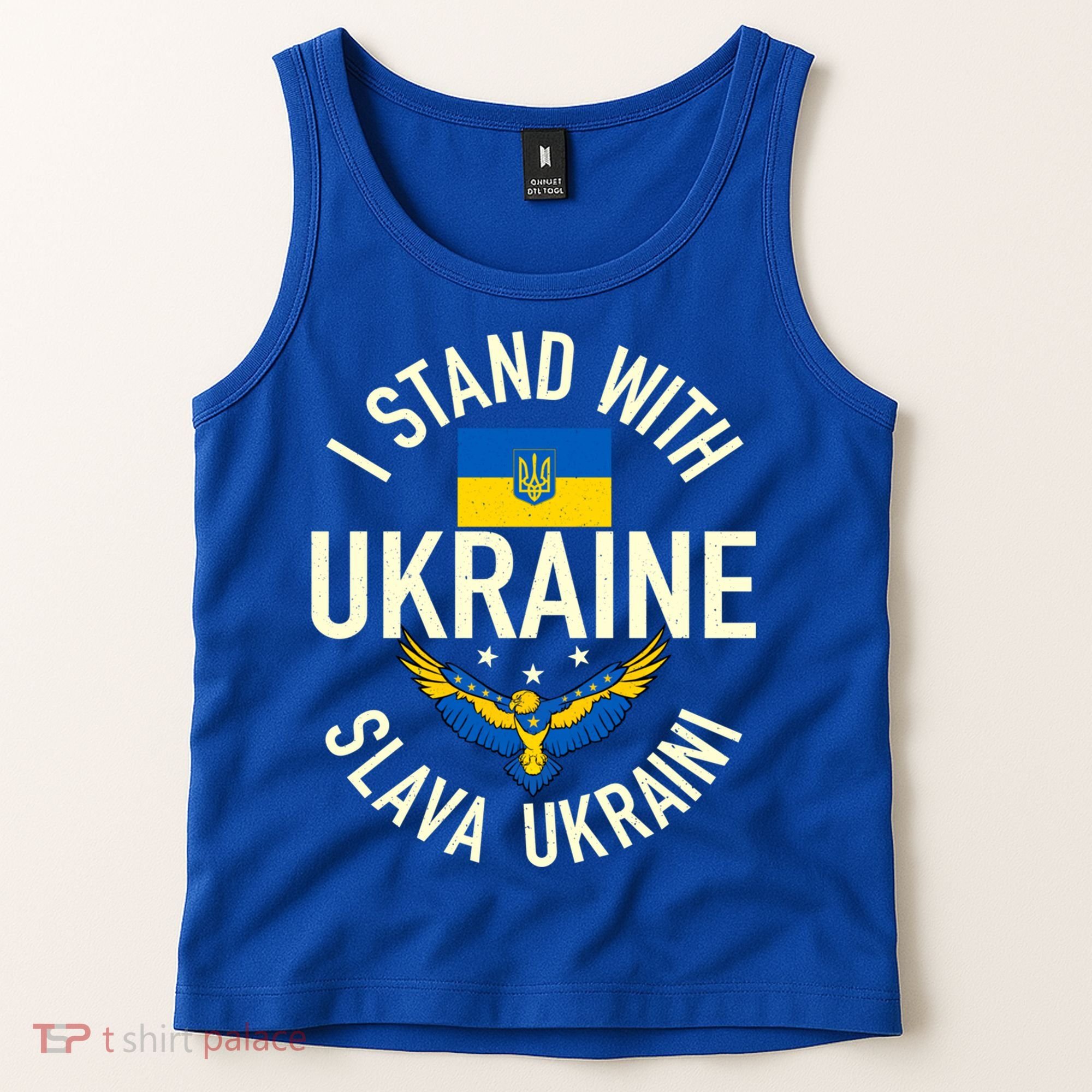 Support Ukraine I Stand With Ukraine Ukrainian Flag Patriot Gift Tank Top