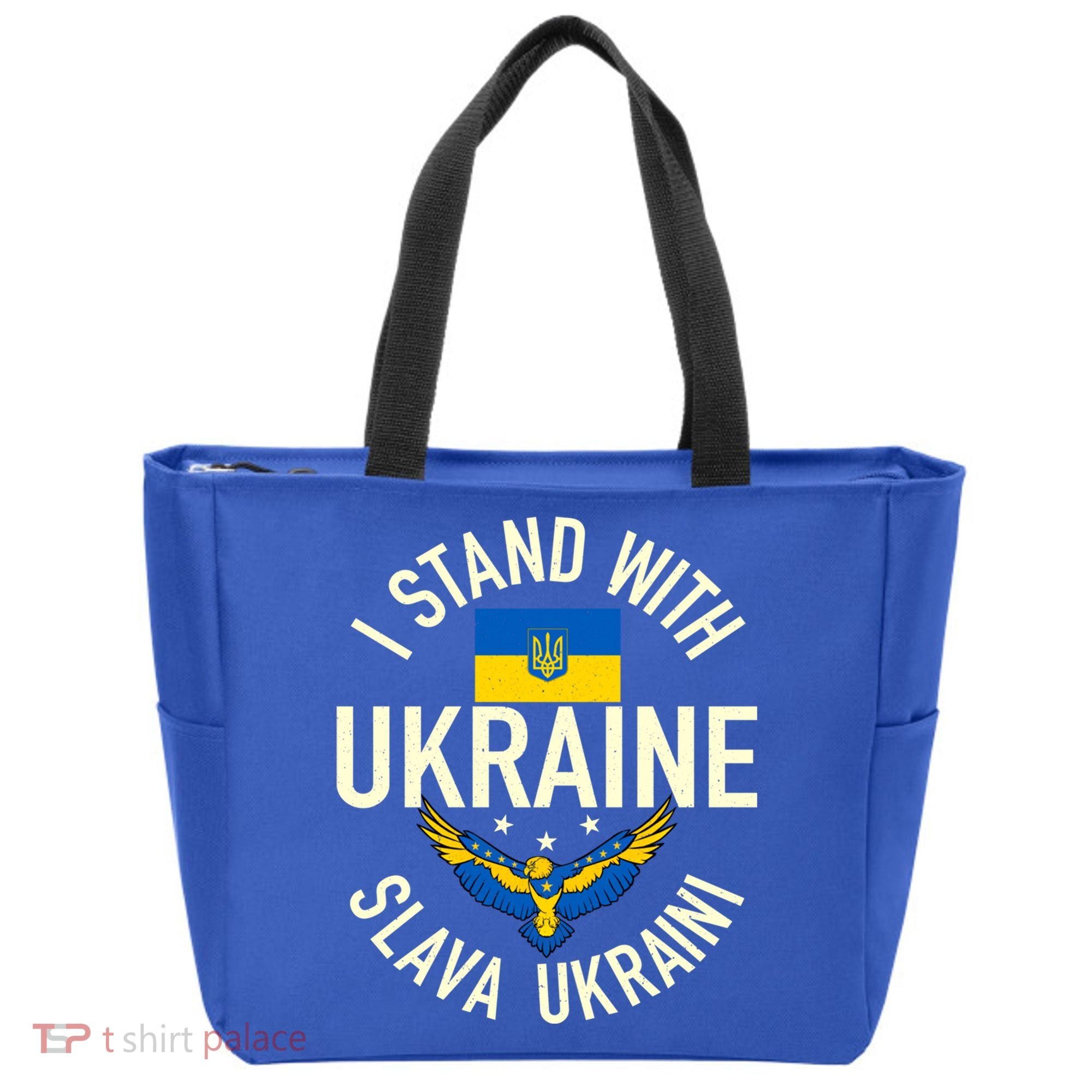 Support Ukraine I Stand With Ukraine Ukrainian Flag Patriot Gift Tote Bag