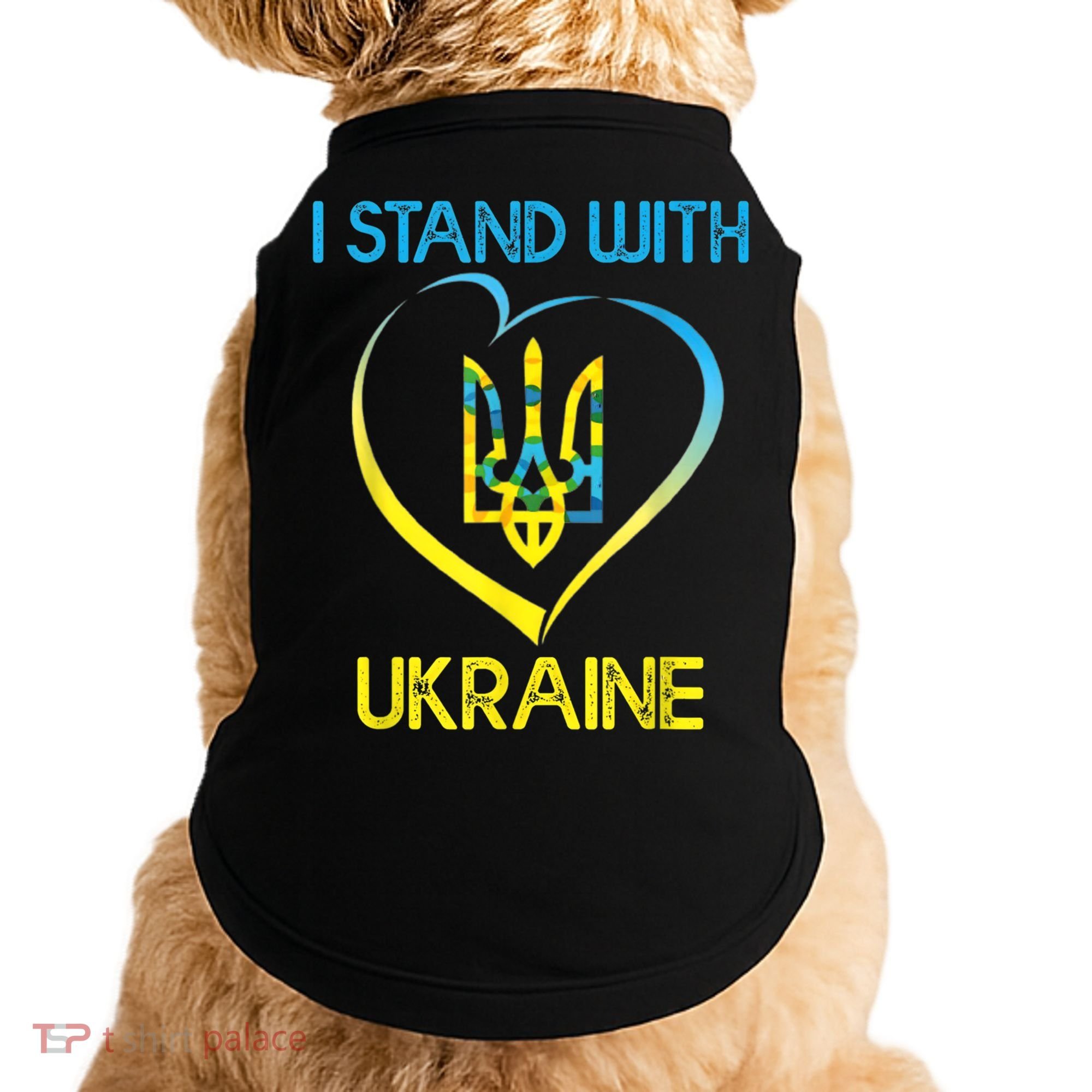 Support Ukraine I Stand With Ukraine Ukrainian Flag Gift Doggie Tank
