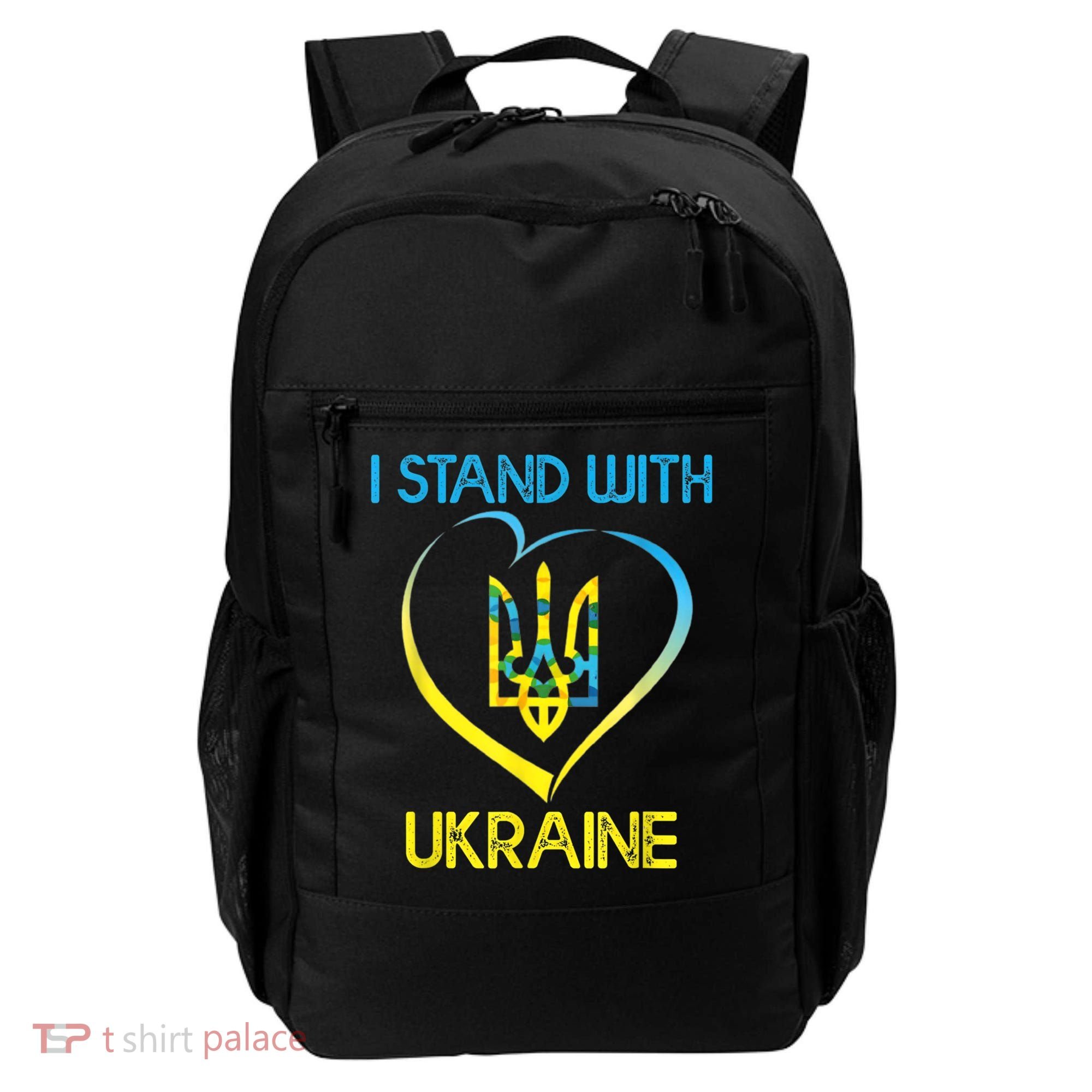Support Ukraine I Stand With Ukraine Ukrainian Flag Gift Backpack