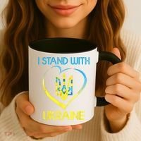 Support Ukraine I Stand With Ukraine Ukrainian Flag Gift Coffee Mug thumb 3
