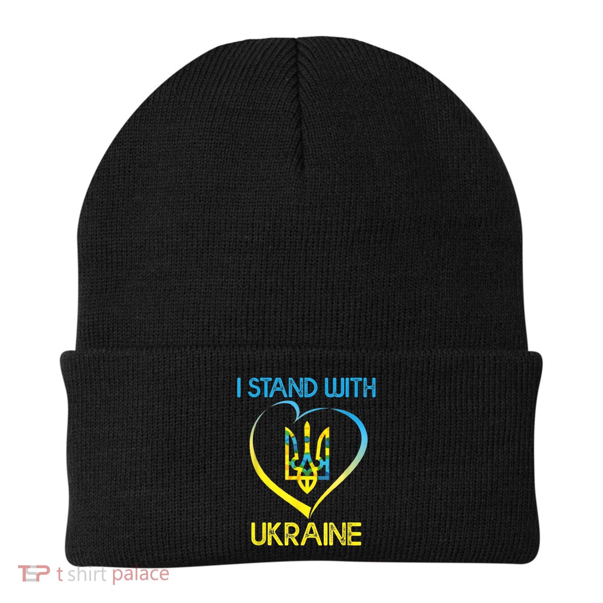 Support Ukraine I Stand With Ukraine Ukrainian Flag Gift Beanie