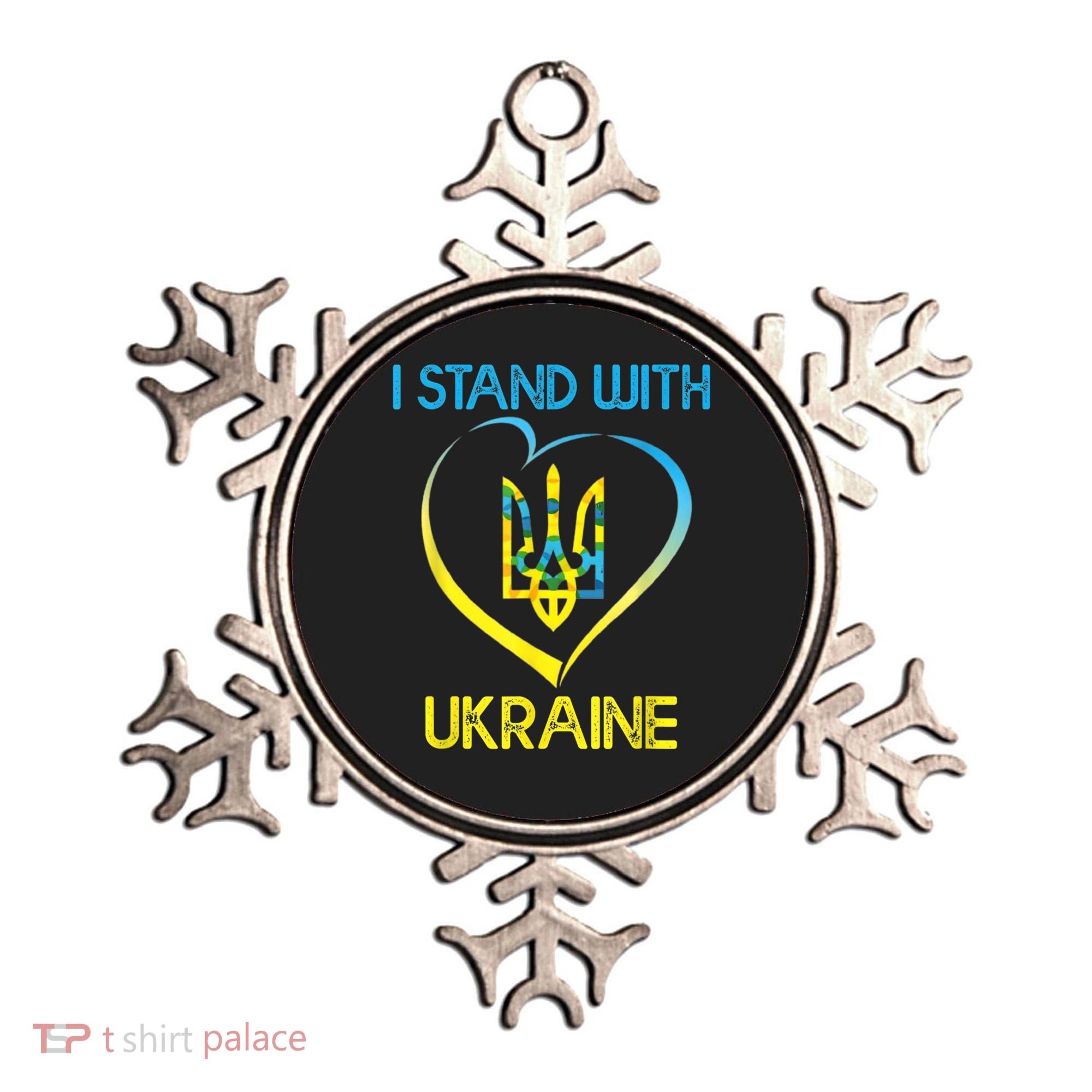 Support Ukraine I Stand With Ukraine Ukrainian Flag Gift Ornament