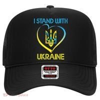 Support Ukraine I Stand With Ukraine Ukrainian Flag Gift Hat thumb 0