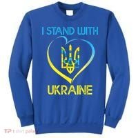 Support Ukraine I Stand With Ukraine Ukrainian Flag Gift Sweatshirt thumb 0