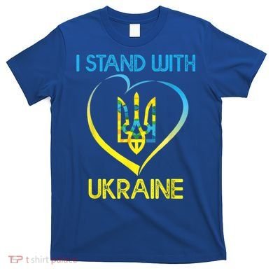 Support Ukraine I Stand With Ukraine Ukrainian Flag Gift T-Shirt
