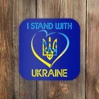 Support Ukraine I Stand With Ukraine Ukrainian Flag Gift Coaster thumb 0