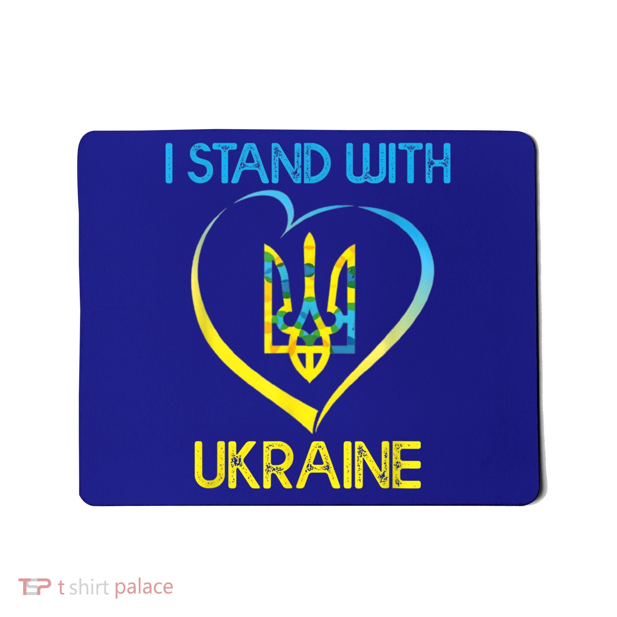 Support Ukraine I Stand With Ukraine Ukrainian Flag Gift Mousepad