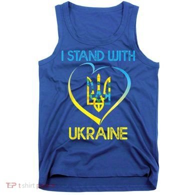 Support Ukraine I Stand With Ukraine Ukrainian Flag Gift Tank Top